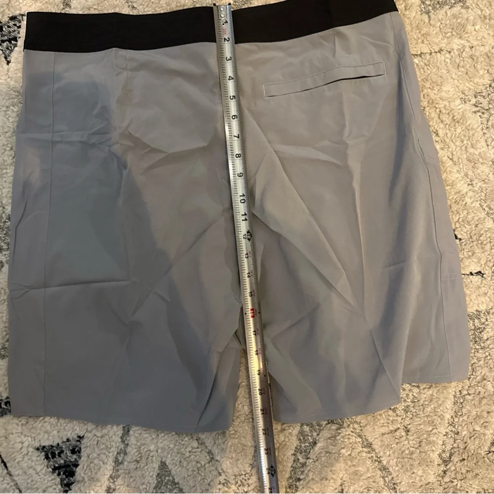 SA Fishing Men's Board Shorts Gray With Black Waist -‎ Soul Of Adventure Sz 38